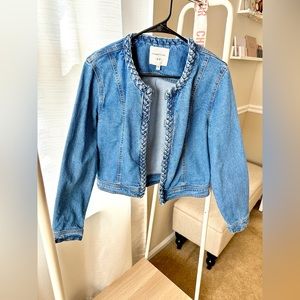 Habitual braided denim jacket